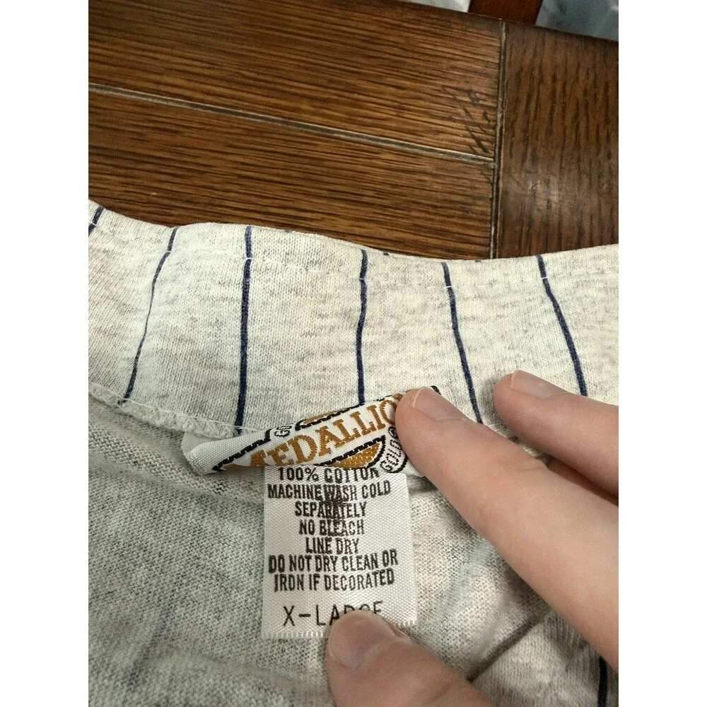 Vintage Penn State Men’s Size XL Made In USA Pinstripe Baseball Jersey